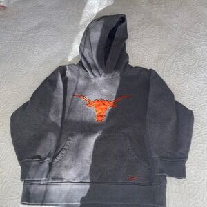 Kids Nike Texas Longhorns Hoodie Gray Orange Embroidered Logo Pullover Youth L 6